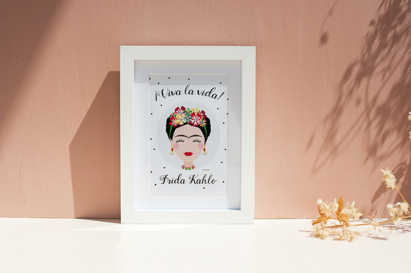 lámina decorativa Frida Kahlo